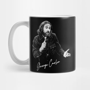 George Carlin // 70s Retro Fan Artwork Mug